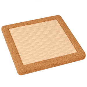 Good-L コルクフレームコースター ステッチ【ベージュ】 おしゃれ 高級 シック かわいい 高品質 コップ 店舗 来客用 接客用 事務所 イベント プレゼント