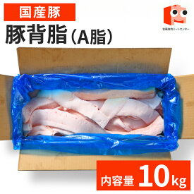 【マラソン特別価格 4,300円→3,870円】 国産 【豚背脂 (A脂)】 10kg 豚 背脂 脂 お取り寄せ ラーメンスープに最適 だし 業務用 背脂 ラーメン 美味しい おいしい