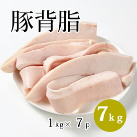 国産 【豚背脂】 1kg/p×7パック 豚 背脂 脂 お取り寄せ ラーメンスープに最適 だし 業務用 背脂 ラーメン 美味しい おいしい