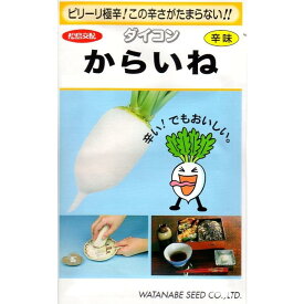 【 からいね 】 大根 種 大根の種 種子 ダイコン 辛味大根 大根おろし 渡辺採種場 松島交配 5.4ml 約200粒