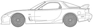 フジミ模型 1/24 湾岸ミッドナイトシリーズ No.5 FD3S RX-7 RGO(マサキ) 湾岸-5 送料無料