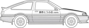 tW~͌^ 1/24 DV[Y No.019 gmAE86 J[{{lbgC ISD-019 