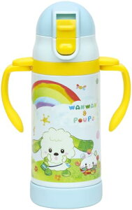 スケーター(Skater) 2WAY 両手ハンドル ストロー付き ステンレス 水筒 350ml ベビーマグ いないいないばあっ 25 S 送料無料