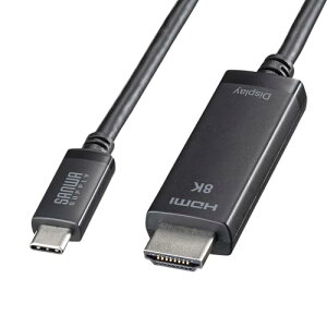 �T�����T�v���C TYPE C-HDMI�ϊ��P�[�u�� 8K�Ή� �i�u���b�N�E3m�j KC-ALCHD8K30 ��������