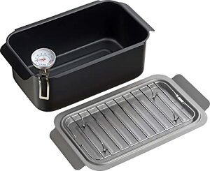 和平フレイズ アミ 温度計付 小さい 揚げ鍋 IH対応 ガス 天ぷら鍋 お弁当 少量 四角い ポコフリット RB-2701 送料無料