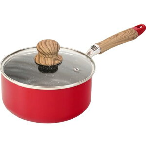 和平フレイズ 軽い 片手鍋 18cm つばき IH対応 ガス レッド 赤 リリフル PFOAフリー ふっ素樹脂加工 RB-3237 送料無料