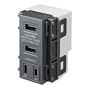 �T�����T�v���C(Sanwa Supply) AC�t������USB���d�p�R���Z���g �O���[ TAP-KJUSB2AC1GY ��������