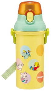 スケーター(Skater) 水筒 子供用 直飲み 480ml プラスチック ワンタッチ 食洗機対応 日本製 しまじろう dots 男の子 送料無料