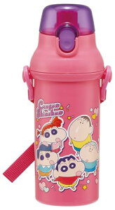 スケーター(Skater) 水筒 子供用 直飲み 480ml プラスチック ワンタッチ 食洗機対応 日本製 クレヨンしんちゃん 25 男 送料無料