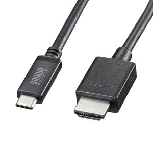�T�����T�v���C TYPE C-HDMI�ϊ��P�[�u�� 8K�Ή� �i�u���b�N�E5m�j KC-ALCHD8K50 ��������
