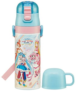 スケーター(skater) 子供用 ステンレス 水筒 2way 直飲み 470ml コップ飲み 430ml ひろがるスカイ プリキュア 送料無料