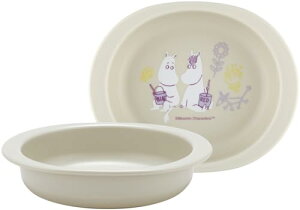 スケーター(Skater) ベビー食器 小皿 子供用 5ヵ月頃〜 抗菌 プラスチック製 290ml ムーミン ペイント XP25AG-A 送料無料