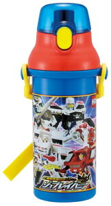 スケーター(skater) 子供用 直飲み 水筒 プラスチック 480ml ワンプッシュ開閉 食洗機対応 日本製 ジョブレイバー 男の子 送料無料