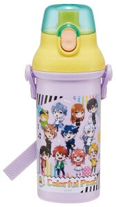 スケーター(Skater) 水筒 子供用 直飲み 480ml プラスチック ワンタッチ 食洗機対応 日本製 カラフルピーチ 25 男の子 送料無料