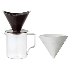KINTO (�L���g�[) OCT �u�����[���[�W���O�Z�b�g 4cups �u���b�N �ڐ��t�� �R�[�q�[ �H��@�g�p�� 28904 ��������