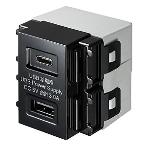 �T�����T�v���C ����USB���d�p�R���Z���g (Type-C����) TAP-KJUSB1C1BK ��������