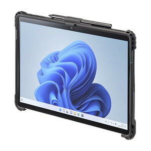 サンワサプライ Surface Pro 第11世代/10/9用耐衝撃ケース(ショルダーベルト付き) PDA-SF12BK 送料無料