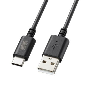 サンワサプライ USB 2.0 Type-Cケーブル(C-A・1m・ブラック) KU-CA10BK 送料無料