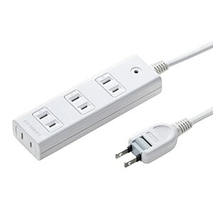 サンワサプライ(Sanwa Supply) 電源タップ 4個口 2P 2m 雷ガード・ホコリ防止シャッター・裏面マグネット付き 配線しや 送料無料