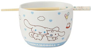 スケーター(Skater) 陶器製 ボウル 竹製 箸 セット 600ml 21cm サンリオ シナモロール お友だち 女の子 CHBWH 送料無料