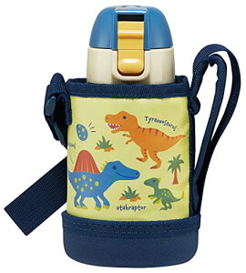 スケーター(Skater) 子供用 ステンレス 水筒 直飲み 400m ディノザウルス ピクチャー 子供に優しい軽量タイプ 男の子 専用 送料無料