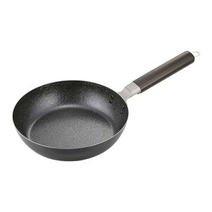 下村企販 フライパン 22cm 【日本製】 ガス火・IH対応 油なじみがよく こびりつきにくい 炒め鍋 お弁当 少人数 ファイバーライン 送料無料