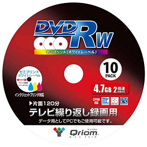 RP(YAMAZEN) LI erJԂ^p DVD-RW 2{ 4.7GB 10Xsh QDRW-10SP 