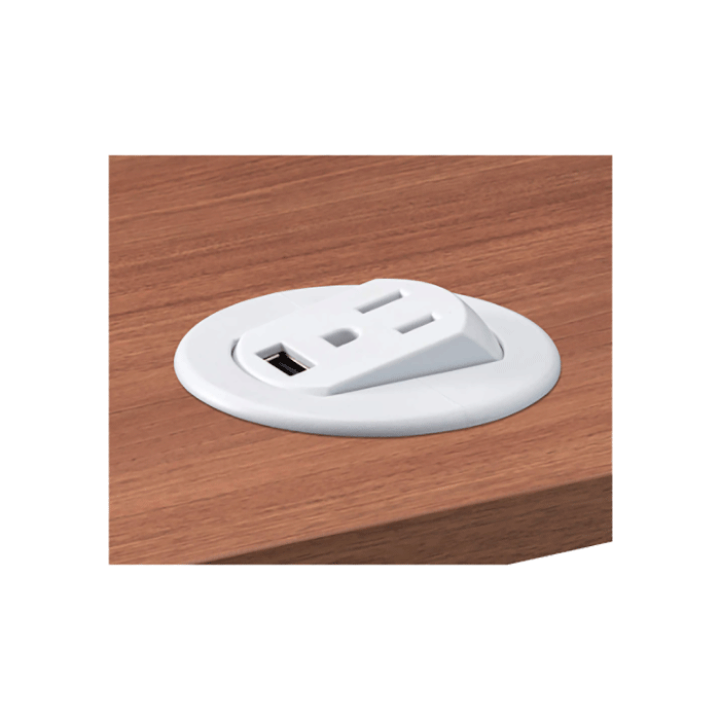 楽天市場】スガツネ工業 埋込式USB・ACコンセント 15-017型 回転収納