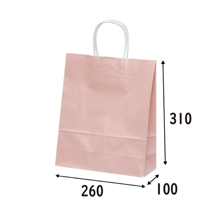 楽天市場 紙手提げ袋 ｂｔ 4才 クリスタルピンク 50枚 幅260 マチ100 高さ310mm 手提げ袋 手提げ紙袋 ラッピングバック 紙袋 洋風 手提げバック 手提バック 手提袋 サトーイク