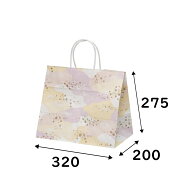 紙袋　マチ広紙手提げ袋　HV68　桃山　50枚　幅320×マチ200×高さ275mm