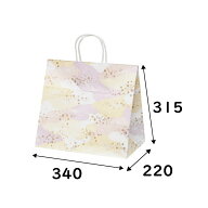 紙袋　マチ広紙手提げ袋　HV75　桃山　50枚　幅340×マチ220×高さ315mm