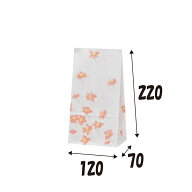 紙袋　角底袋　H　3　ブルーメ　100枚