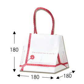 紙袋 Pスムースバッグ 18-18 ルバン 25枚 サイズ :180×180×180mm【紙袋 マチ広 業務用 マチ広 手提げ 手提袋 手提 手提げ紙袋】