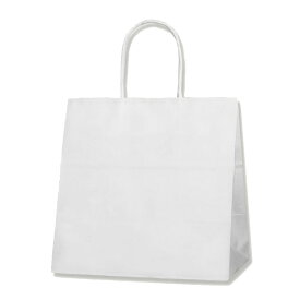 紙袋 スムースバッグ 26-16 白無地 25枚 サイズ :260×160×265mm【業務用 白 マチ広 手提げ 手提袋 手提】