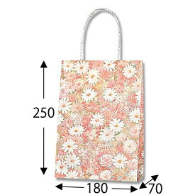 紙袋 スムースバッグ 18-07 プリンセス 25枚 サイズ :180×70×250mm【業務用 花柄 手提げ 手提袋 手提】