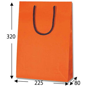 紙袋　手提袋　ブライトバッグ　SWT　DオレンジMT（マットPP貼り）　10枚【手提げ袋　手提げ紙袋　手提げ袋　ラッピング用品　ハロウィン】