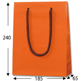 紙袋　手提袋　ブライトバッグ　MM　DオレンジMT（マットPP貼り）　10枚【手提げ袋　手提げ紙袋　手提げ袋　ラッピング用品　ハロウィン】
