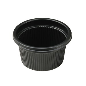 食品容器 1/2オンスカップ 黒本体 50個入り【ドレッシング タレ 使い捨て 容器 パック テイクアウト お持ち帰り オンス カップ 調味料 サラダ ごま 塩 ソース】