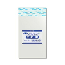 透明 OPP袋　クリスタルパック テープ付　T12-18(120×180+40mm)　100枚【OPP袋　ラッピング用品　クリアパック】