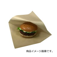 【ケース販売】バーガー袋　NO.20　未晒無地 3000枚 巾200×長さ202mm【茶　フード包材　業務用　ドーナ…