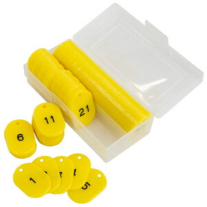 番号札 黄 1〜100 小 1箱