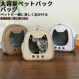 ペットキャリーバッグ 大きめ リュック ペットキャリー バック ペットバッグ キャリーバッグ 猫用 犬用 ペット用品 小型犬 中型犬 トリミング 防災 通院 病院 ドライブ 避難用 メッシュ 軽量 イヌ ねこ ネコ ハリネズミ ハムスター ウサギ