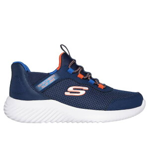 SKECHERS �X�P�b�`���[�Y �X���b�v�C���Y �o�E���_�[ �u���X�N�o�[�X�g BOUNDER-BRISK-BURST �L�b�Y �W���j�A �X�j�[�J�[ �n���Y�t���[ �^���C �y�� 403822L-NVBL