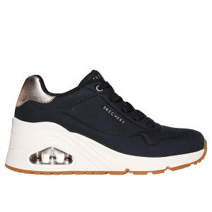 SKECHERS XPb`[Y Em EFbW nC XebvX UNO WEDGE HI STEPS fB[X Xj[J[  GA[\[ 177520-BLK