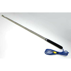 空気用伸縮ロッド K熱電対温度センサ TA-21LXK 空気センサ 測定範囲550℃まで ケーブル長1mミニプラグ付