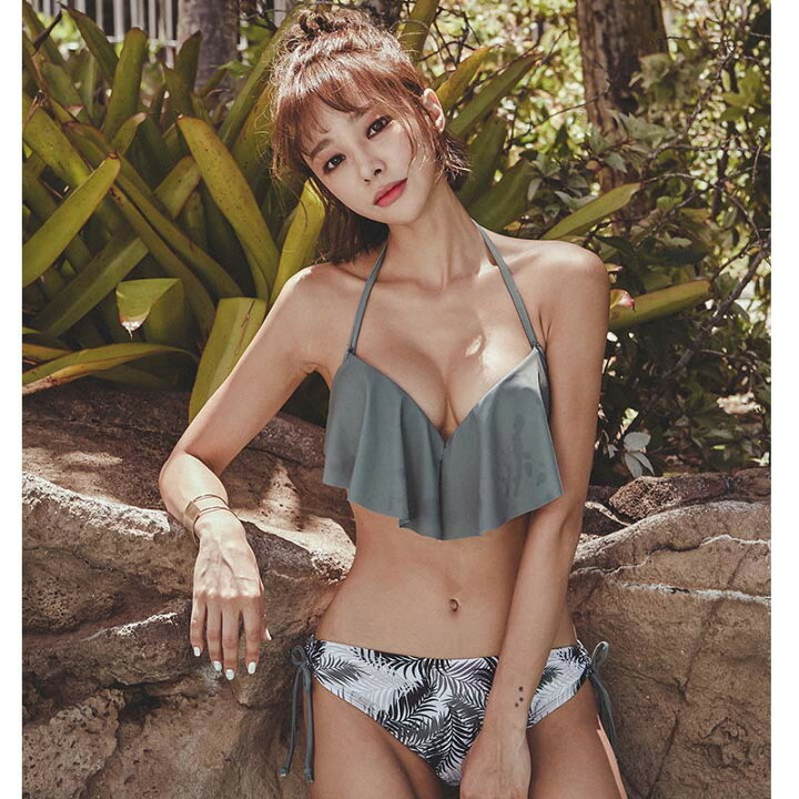 水着露出 楽天市場】水着 ビキニ露出少なめで挑戦しやすい☆ 3点セット パッド付き 小胸 盛れる水着体型カバー 20代 30代 女子 ワイヤー付き可愛いビーチ ハイネック カーディガン ビキニ パンツ お洒落ウエスト お尻 脚 カバーアップ ウエストマーク : SATOSISHOP