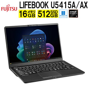 �x�m�� Fujitsu LIFEBOOK U5415A/AX FMVU0K041P �m�[�gPC 14�^ Windows11 Ryzen AI 5 (FMVU0K041P)