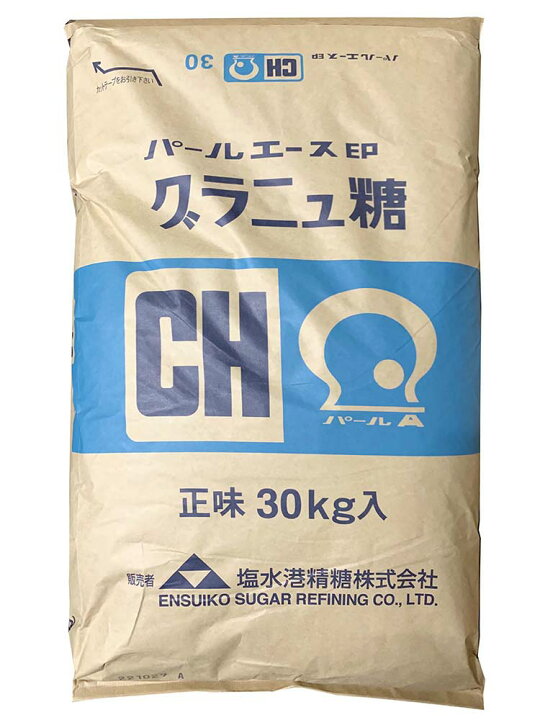 楽天市場】株式会社パールエース グラニュ糖CH 30KG 業務用 