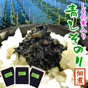 【期間限定!30% ポイントバック!】1000円 ポッキリ 送料無料 食品【青しそのり佃煮 しその実入り100g×3】 海苔 海苔の佃煮 産直 最安値 セール お買い得 人気商品 レビュー ランキング お取