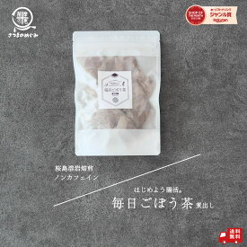 【自社製造】【国産100％使用】毎日ごぼう茶(煮出し) 1.5gx30包 九州産 国産 桜島溶岩焙煎 食物繊維 ごぼう茶 イヌリン ポリフェノール 水出し ティーパック ティーバッグ 煮出し ノンカフェイン ごぼう コスパ タイパ ダイエット 送料無料 薩摩の恵 5のつく日